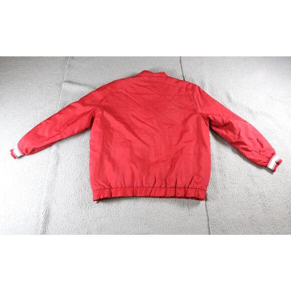 Starter Jacket Mens XL Red Black Label Vintage Quater Zip Pull Over Embroidered - Picture 2 of 6
